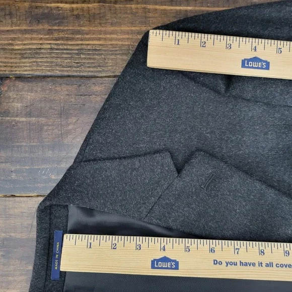 Club Room Men's Sport Coat Blazer Two Button Flannel Silk Wool Cashmere 42S